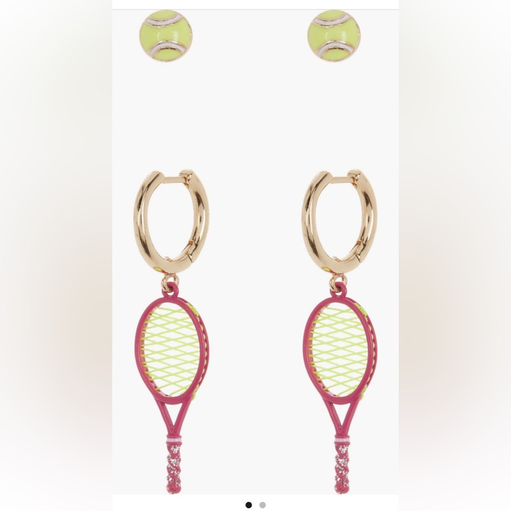 NWT BaubleBar Tennis Mismatched Enamel Earrings
